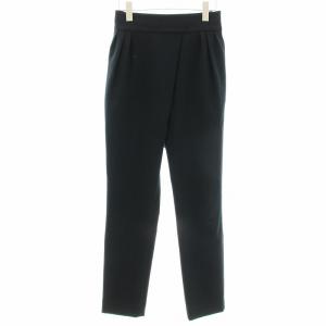 ハイウエストラップパンツ テーパード タック 40 紺 ネイビー YCP-321-100 /KU