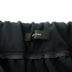 YOKO CHAN YOKOCHAN ハイウエストラップパンツ テーパード タック 40 紺 ネイビー YCP-321-100 /KU