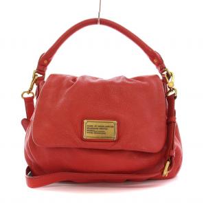 ハンドバッグ ショルダーバッグ 2WAY レザー 赤 /YM