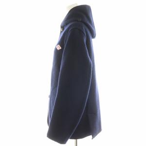 DANTON ウール モッサジャケット WOOL MOSSER JACKET くるみボタン フード アウター 36 紺