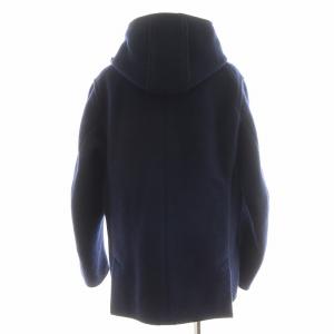 DANTON ウール モッサジャケット WOOL MOSSER JACKET くるみボタン フード アウター 36 紺