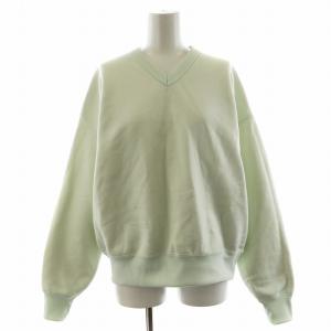 19AW BAGGY POLYESTER SWEAT V-NECK スウェット トレーナー 0 水色 ライトブルー