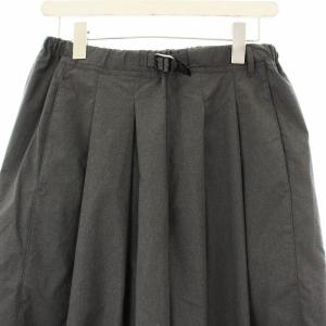 GRAMiCCi 22AW RELUME別注 タックフレアパンツ ガウチョパンツ ワイド スラックス M グレー GLP2-F1039