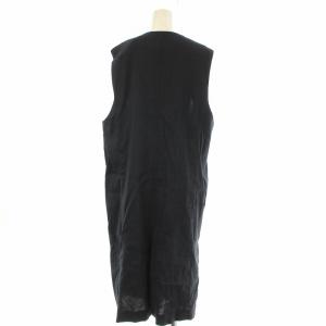 23区 23SS リネンレーヨンストレッチ ロング ジレ ベスト 38 ネイビーブルー JKWOSM0406 /OR