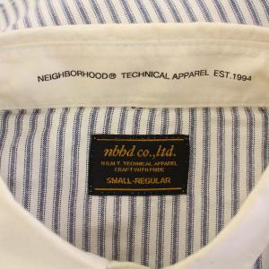 NEIGHBORHOOD SUS.WS/C-SHIRT.LS サスペンダーコットンシャツロングスリーブ 長袖 レギュラーカラー プリント