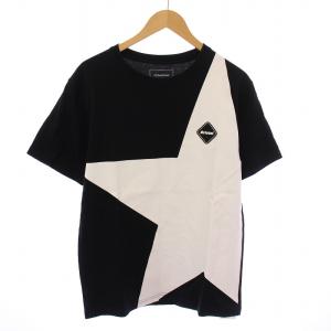 BIG STAR TEE ビックスターTシャツ 半袖 クルーネック 星柄 ロゴ プリント S 黒 ブラック