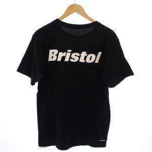 F.C.Real Bristol BIG STAR TEE ビックスターTシャツ 半袖 クルーネック 星柄 ロゴ プリント S 黒 ブラック