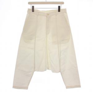 コムコム AD2007 サルエルパンツ ジップフライ S 白 RU-P075 /BM