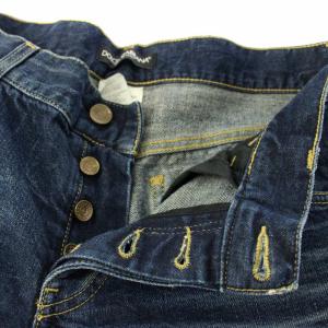 DOLCE&GABBANA デニム パンツ ジーンズ ダメージ加工 ボタンフライ 46 青 G31YLP /TK