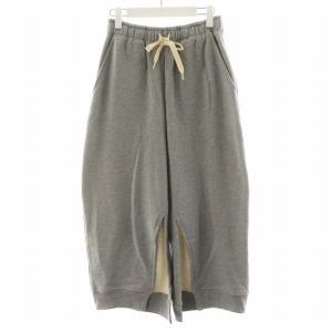 スリットへムスウェットパンツ イージーパンツ ワイドパンツ S グレー 1223120006-0 /AN29