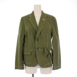 AD2011 テーラードジャケット シングル 2B リボン M カーキ TI-J0003 /BM