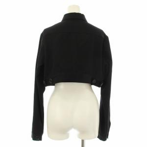 Y's ヨウジヤマモト シャツジャケット ショート丈 デザイン ウール 2 黒 ブラック YY-J19-100