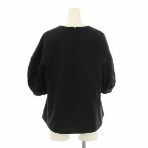 Tao ブラウス カットソー プルオーバー 五分袖 ウール S 黒 ブラック TN-B001 /KU