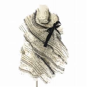 AD2020 シャツ ブラウス 半袖 スパンコール チュール フリル ドット柄 リボン タグ付き S 白