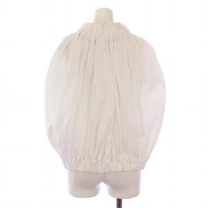 COMME des GARCONS COMME des GARCONS コムコム AD2019 ブラウス シャツ 半袖 シャーリング XS 白 RE-B012 /BM