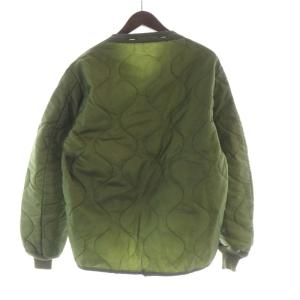 ALPHA INDUSTRIES キルティングジャケット ノーカラー アウター 緑 グリーン /RO