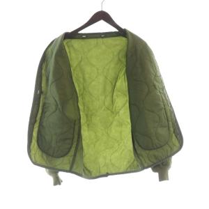 ALPHA INDUSTRIES キルティングジャケット ノーカラー アウター 緑 グリーン /RO