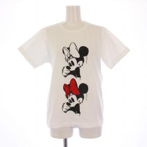 GIRL ディズニー Disney AD2021 ミニー Tシャツ カットソー 半袖 クルーネック L
