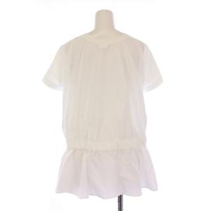 noir kei ninomiya COMME des GARCONS AD2019 シャツ ブラウス 半袖 ベルト S 白 3E-T020