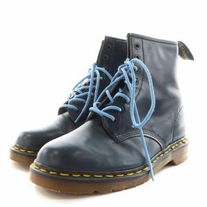 Dr.Martens 8ホール ショートブーツ レザー 英国製 7 紺 ネイビー DH4139 /AN14
