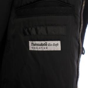 roar ジャケット アウター レザー ウール 切替 ラムファー カシミヤ混 ロゴ ワッペン 3 黒 ブラック /BB