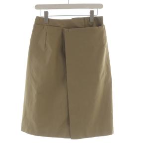 BURBERRY PRORSUM ラップスカート ひざ丈 タイト F38 ベージュ WX103-301 /RO
