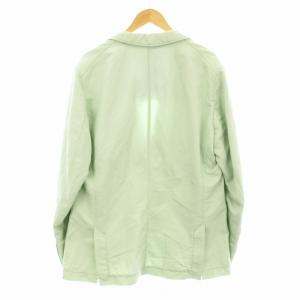 HUGO BOSS レギュラーフィット テーラードジャケット ブレザー 背抜き 麻 リネン IT52 ミントグリーン 1001