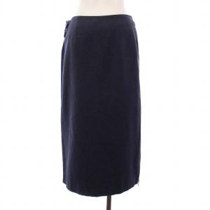 Christian Dior タイトスカート ロング サイドジップ F40 ネイビー 0A12033030 /KH