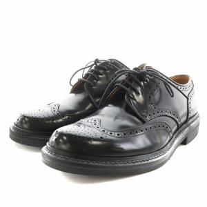 ビジネスシューズ ウィングチップ レザー 25.5cm 黒 ブラック E0B2125E /AN9