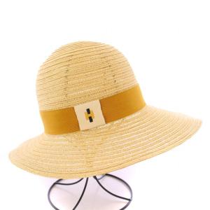 HERMES ストローハット 58cm ベージュ