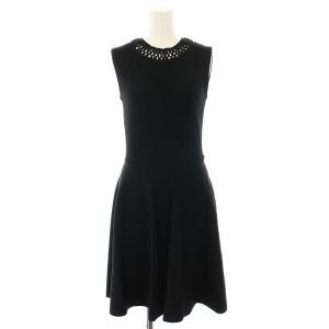 ワンピース ノースリーブ レース M ブラック