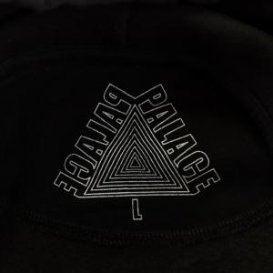 PALACE ×PORTER  LOGO HOODIE L ダークブラウン