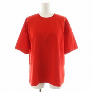 20SS ニット カットソー 半袖 コットン 38 赤 レッド 300DS270-1260 /AN34