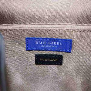 BLUE LABEL CRESTBRIDGE リュックサック デイバッグ チェック柄 PVC アイボリー 紺 ネイビー 55117-817-42  /AN1