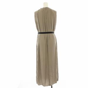 VERMEIL par iena ギャザーノースリーブワンピース マキシ ロング 1 ベージュ 19040938215010 /HN