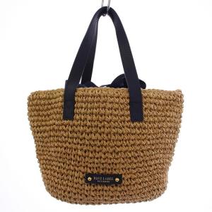 ペーパーミニトートバッグ かごバッグ ハンドバッグ ブラウン 55122323 /BM