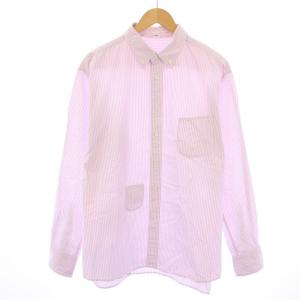 コンパクトダンプの908オーシャンボタンダウンシャツ カジュアル 長袖 レギュラーカラー ストライプ柄