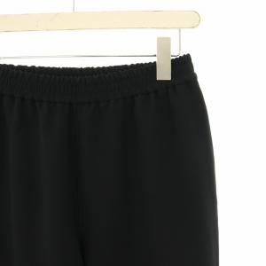 VERMEIL par iena ダブルクロスジョグパンツ テーパードパンツ イージー 36 黒 ブラック 21030938103110