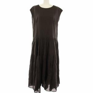 ワンピース ロング フレンチスリーブ ティアード F グレー タグ付き 20040900901020 /RR