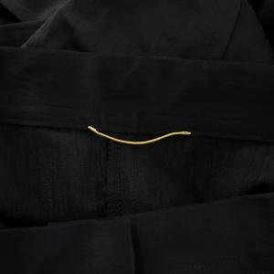 Deuxieme Classe サテンボリュームスカート フレア マキシ ロング 無地 36 黒 ブラック 22060500708030