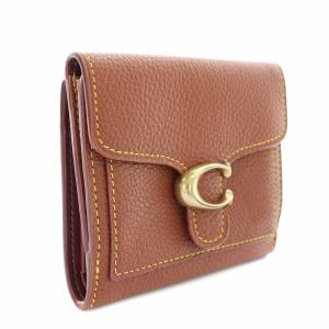 COACH タビー TABBY スモールウォレット 財布 二つ折り 小銭入れ レザー 茶 ブラウン /YT