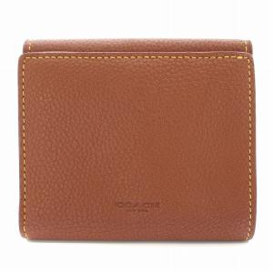 COACH タビー TABBY スモールウォレット 財布 二つ折り 小銭入れ レザー 茶 ブラウン /YT