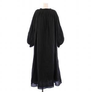 NOBLE 春の花のドレス ワンピース 36 ブラック