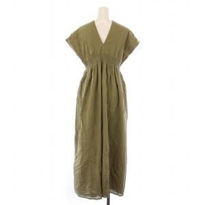 MARIHA 夏の光のドレス フレアワンピース マキシ ロング フレンチスリーブ ノースリーブ Vネック カフタン風