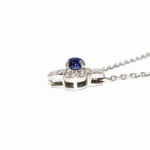 Van Cleef & Arpels トレフルネックレス ダイヤモンド 0.32ct サファイア 0.30ct 750 K18WG