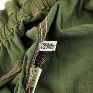 DOUBLE STANDARD CLOTHING 25SS 二浴染めカーゴワイドパンツ ミリタリーパンツ ハイウエスト 36 カーキ 0206-320-251