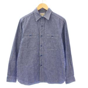 BLUE CHAMBRAY WORK SHIRT ブルーシャンブレーワークシャツ 長袖 14-14.5