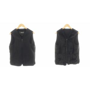 ライナーベスト エコファー リバーシブル 36 黒 ブラック /AN38