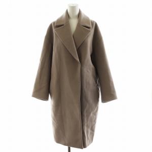 MANTECO オーバーチェスターコート ロング丈 ウール アウター 36 グレージュ 17-020-900-5312-3-0