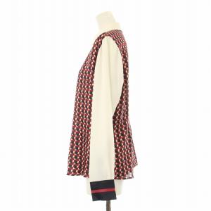 DRESSTERIOR ジオメトリックプリントシャツ ブラウス 長袖 38 マルチカラー 085-87021 /OR